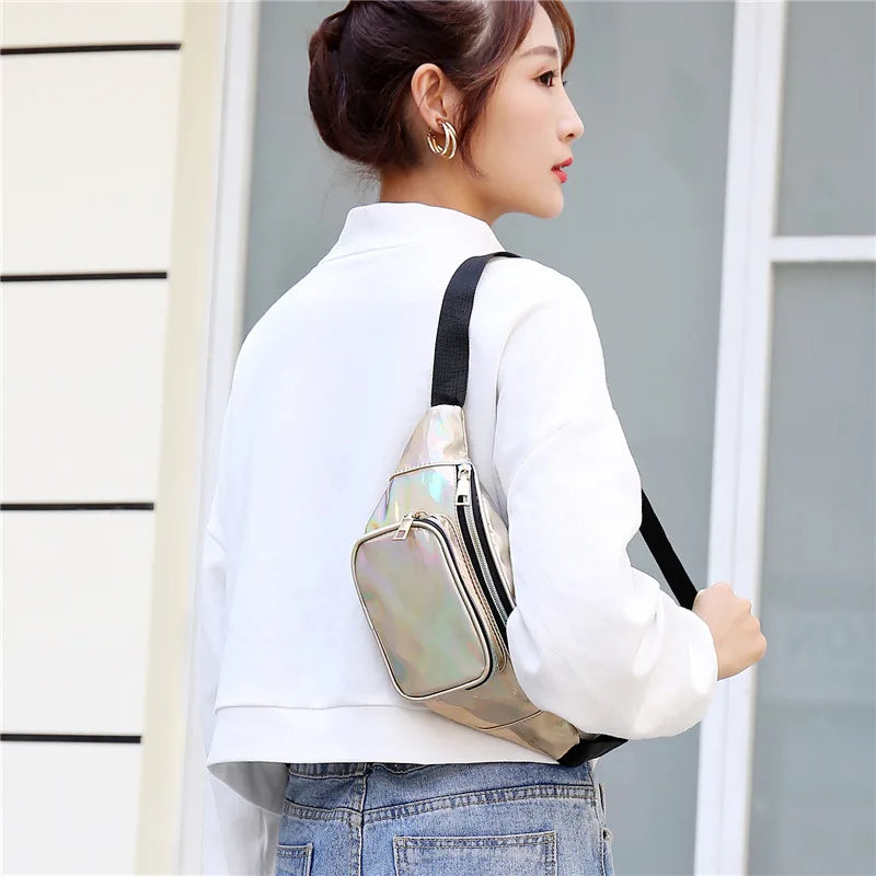 Women's Holographic Laser Waist Bag Fanny Pack