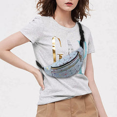 Holographic Glitter Waist Bag Women Fanny Pack Waterproof Belt Bag