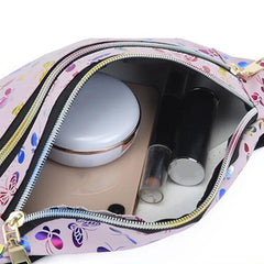 Holographic Waist Bag Silver Fanny Pack Geometric Chest Phone Pouch