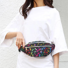 Holographic Waist Bag Silver Fanny Pack Geometric Chest Phone Pouch