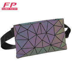 Geometric Waist Pack Holographic Fanny Pack