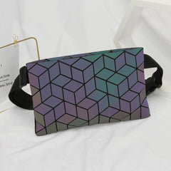 Geometric Waist Pack Holographic Fanny Pack