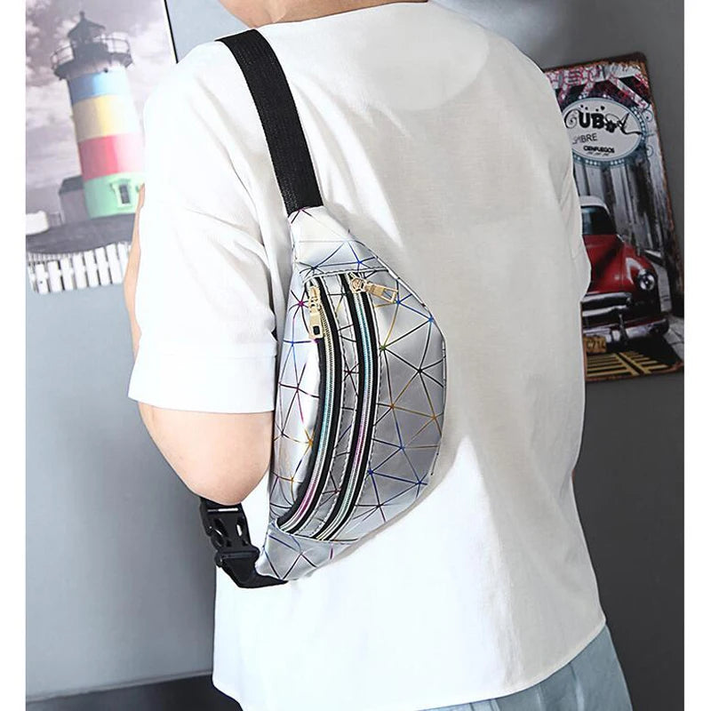 Glitter Fanny Pack PU Waterproof Belt Bag