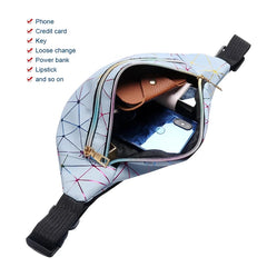 Glitter Fanny Pack PU Waterproof Belt Bag