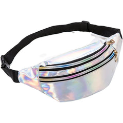 Holographic Waist Pack Bags Laser Fanny Packs Waterproof Belt Pouch