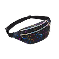 Holographic Waist Pack Bags Laser Fanny Packs Waterproof Belt Pouch