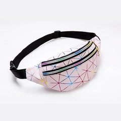 Holographic Waist Pack Bags Laser Fanny Packs Waterproof Belt Pouch