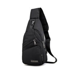 Male Shoulder Bags USB Charging Crossbody Anti Theft