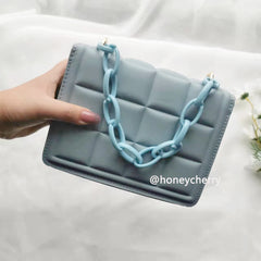 Honeycherry Geo Embossed Flap Crossbody Bag Mini Handbags For Women