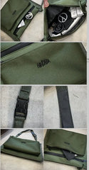 Hongkong Hip-Hop Zipper Messenger Bag in Camouflage