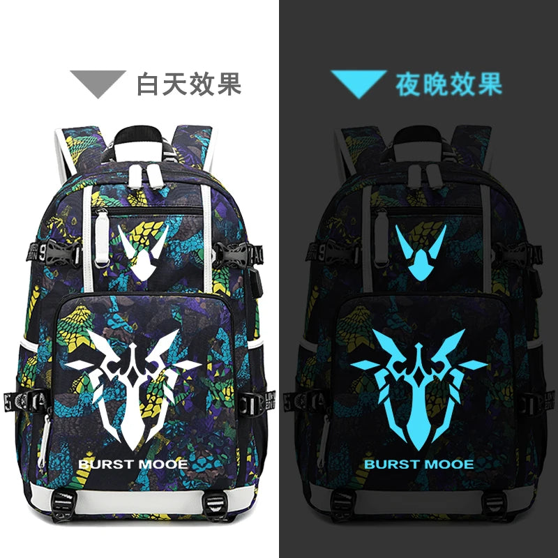 Honkai Impact 3 Anti Thief Travel Backpack USB Charging Laptop Backpack