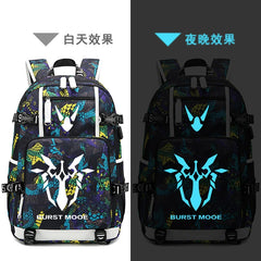 Honkai Impact 3 Anti Thief Travel Backpack USB Charging Laptop Backpack