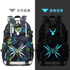 Honkai Impact 3 Anti Thief Travel Backpack USB Charging Laptop Backpack