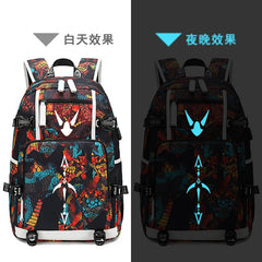 Honkai Impact 3 Anti Thief Travel Backpack USB Charging Laptop Backpack