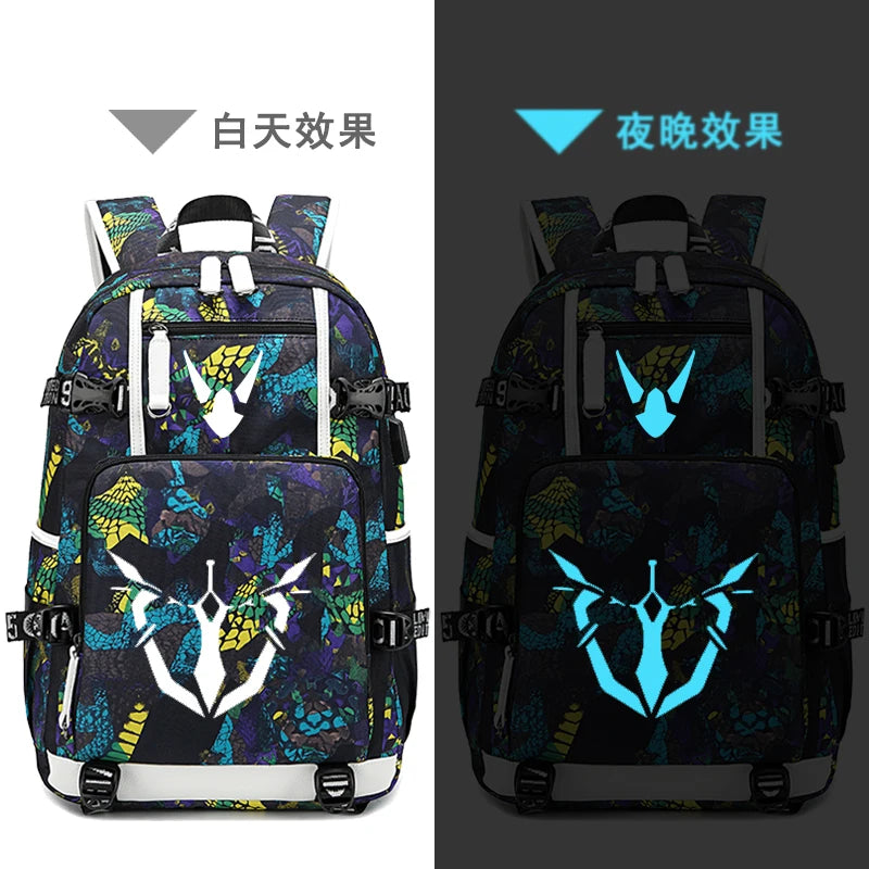 Honkai Impact 3 Anti Thief Travel Backpack USB Charging Laptop Backpack