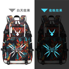 Honkai Impact 3 Anti Thief Travel Backpack USB Charging Laptop Backpack