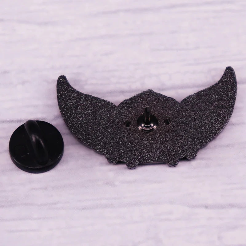 Cute Bat Cartoon Enamel Brooch for Halloween
