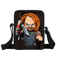 Nightmare Messenger Bag Clown Pattern Book Bag Shoulder Bags for Women