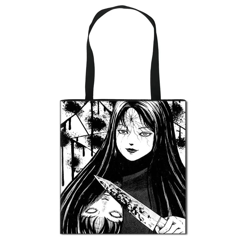 Horror Manga Totes Bag Women Handbag Shoulder Bag Large Capacity Shopping Bags