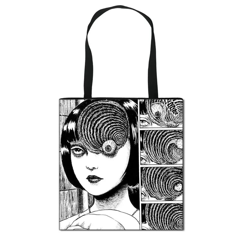 Horror Manga Totes Bag Women Handbag Shoulder Bag Large Capacity Shopping Bags