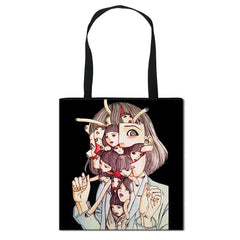 Horror Manga Totes Bag Women Handbag Shoulder Bag Large Capacity Shopping Bags