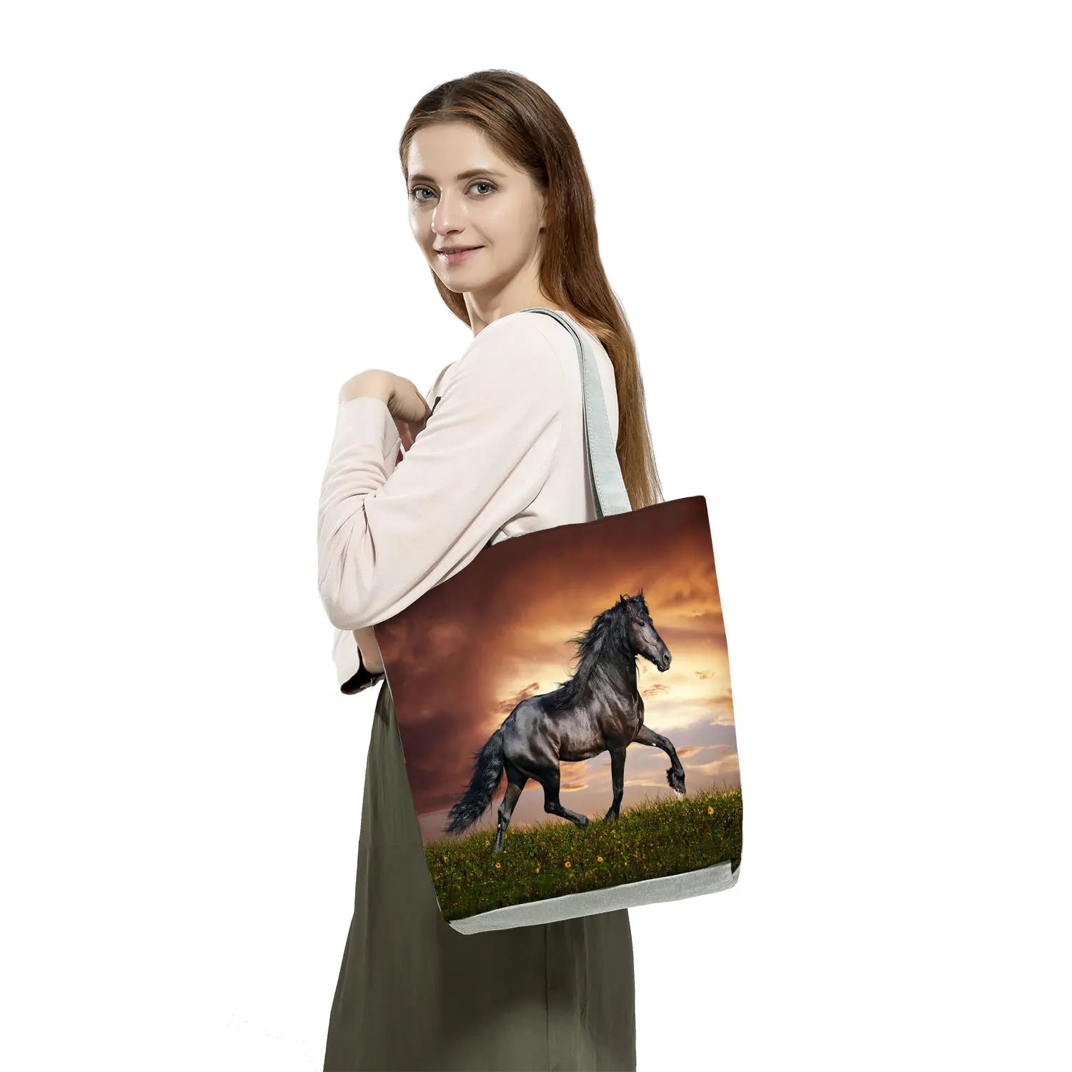 Animal Print Shoulder Beach Bag