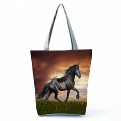 Animal Print Shoulder Beach Bag
