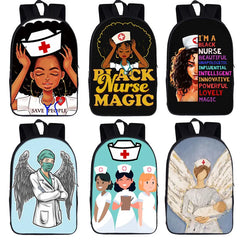 Angel Hospital Nurses School Backpack for Teenager Girls