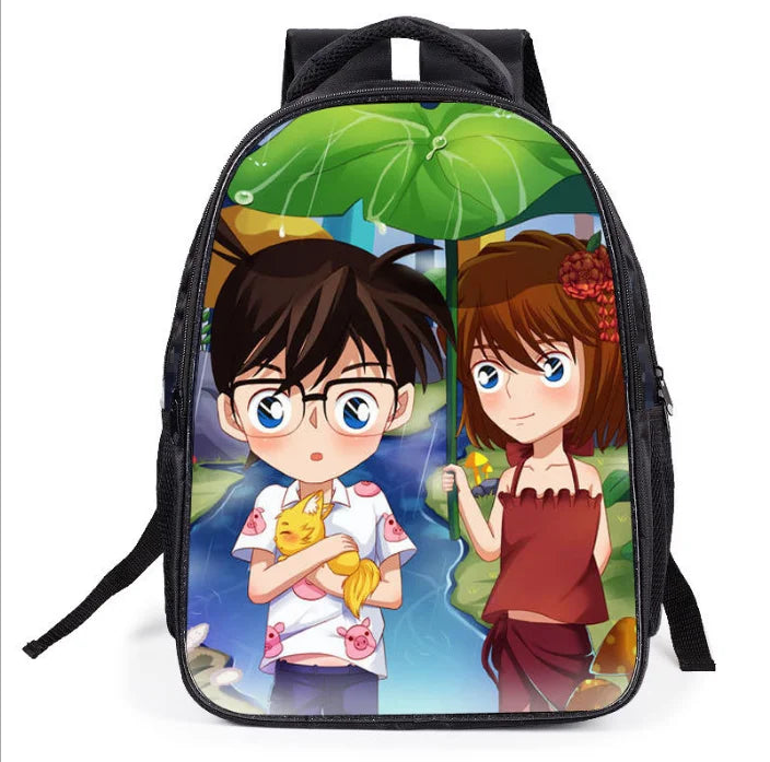 11-inch Detective Conan Backpack for Kids Boys Girls School Bag