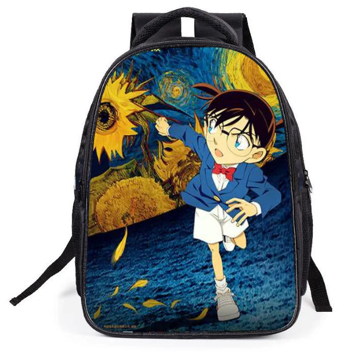 11-inch Detective Conan Backpack for Kids Boys Girls School Bag