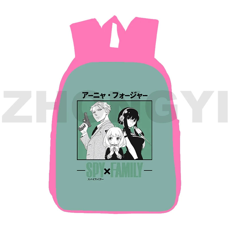 3D Anime Anya Forger Backpack School Bag 12/16 Inch Bookbag Children Spy Family