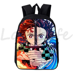 Anime Demon Slayer Backpack Waterproof Kindergarten Bookbag School Bags Boys Gir