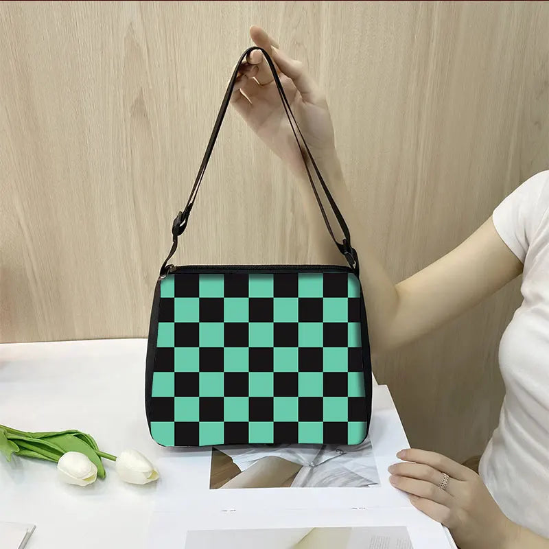 Demon Slayer Pattern Women Handbag Female Beach Tote Girls Hand Bag