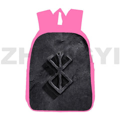 Canvas 3D Berserk Backpack 12/16 Inch Anime Schoolbag
