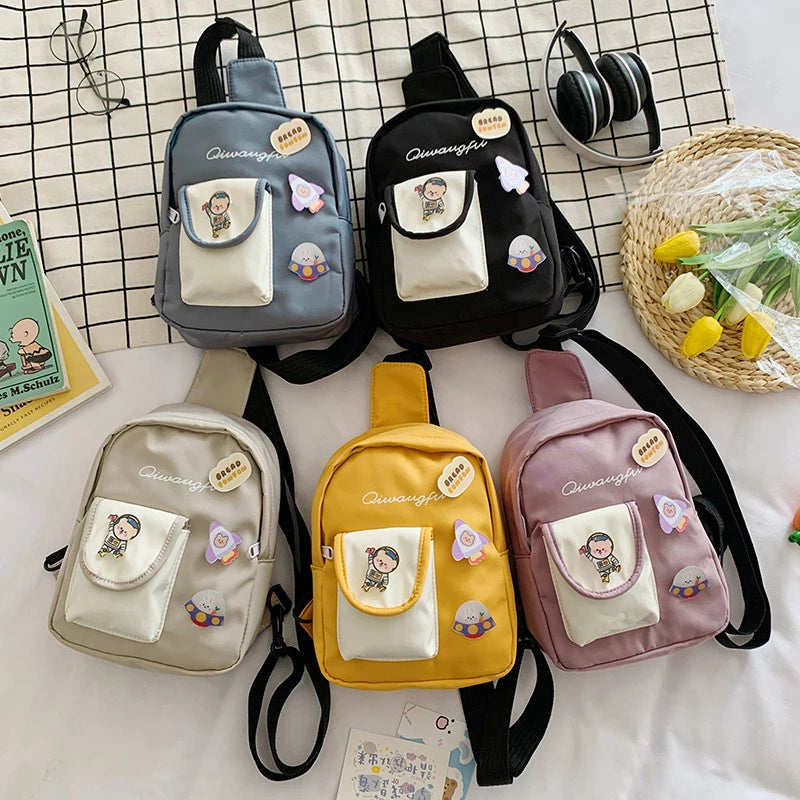 Cartoon Astronaut Fanny Pack Blackpink Pure Girls Phone Bag