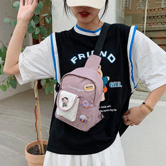Cartoon Astronaut Fanny Pack Blackpink Pure Girls Phone Bag