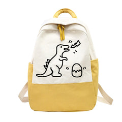 Dino Backpack for Teen Girls School Shoulder Bag Travel Female