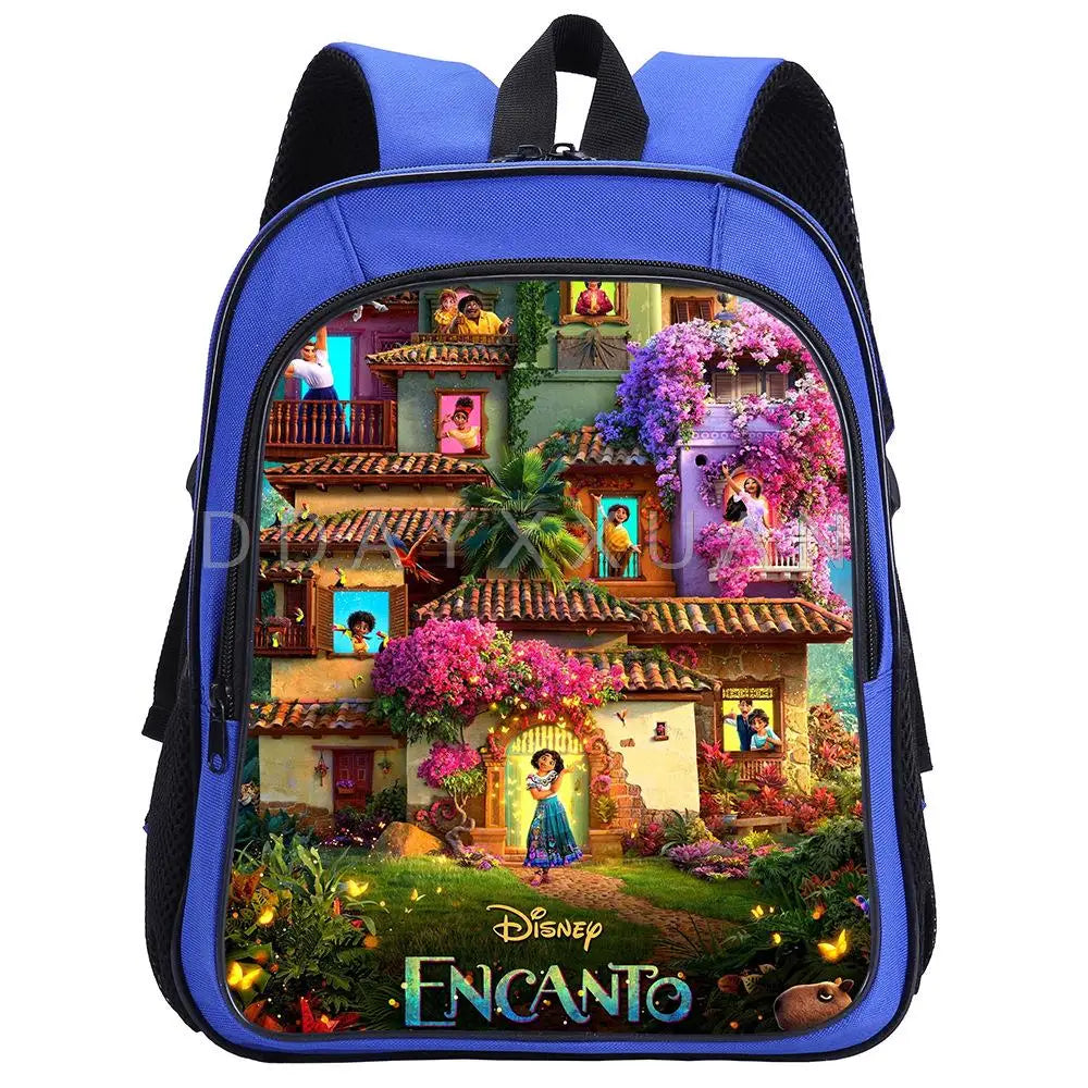 Cartoon Encanto Kids Backpack School Bags Boys Girls Mochila Infantil