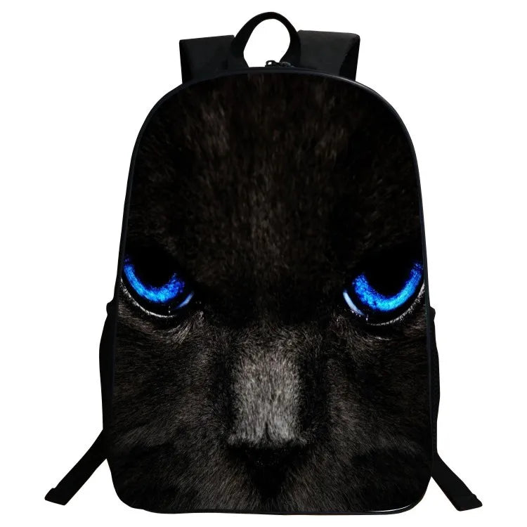 Hot Cat Cartoon Backpack Boys&Girls School Bags Primary Backpack