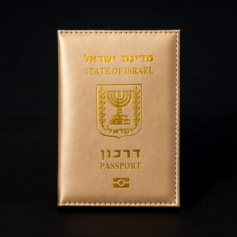 Israeli Passport Cover PU Leather Travel Holder