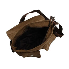 Men Handbag Bag Satchel Shoulder Cross Body Messenger Casual Coffee