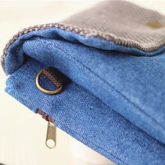 Denim Messenger Bag Clutch Crossbody Mini Shoulder Bag for Women