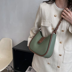 Vintage PU Leather Bucket Crossbody Sling Bags for Women Lady Shoulder Handbags