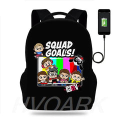 Hot Fgteev Backpack Boys Girls School Bag Men Women Rucksack Teens Students
