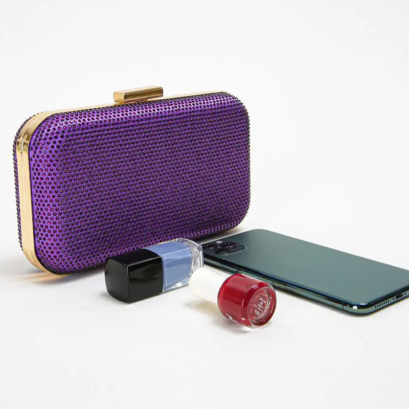 Small Evening Bag Women Rhinestones Clutch Pocket Money Purse Handbag