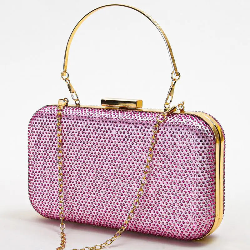 Small Evening Bag Women Rhinestones Clutch Pocket Money Purse Handbag
