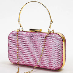 Small Evening Bag Women Rhinestones Clutch Pocket Money Purse Handbag