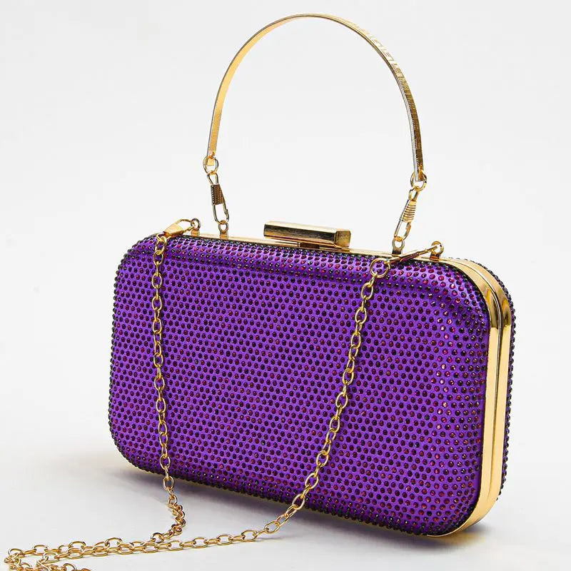 Small Evening Bag Women Rhinestones Clutch Pocket Money Purse Handbag
