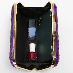 Small Evening Bag Women Rhinestones Clutch Pocket Money Purse Handbag