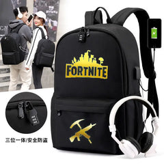 Canvas Fortnite Schoolbag Teenagers Backpack Student Bagpack